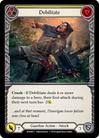 Debilitate (Yellow) - WTR - 1st edition Foil