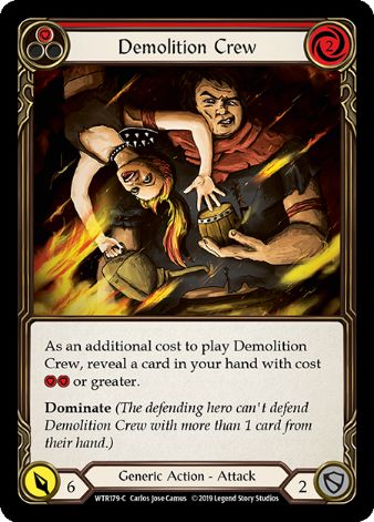 Demolition Crew (Red) - WTR - 1st edition Foil