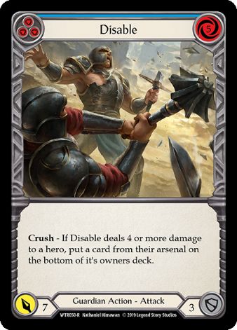 Disable (Blue) - WTR - 1st edition Foil