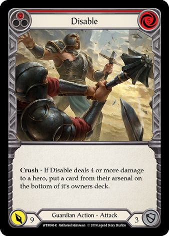 Disable (Red) - WTR - 1st edition Foil