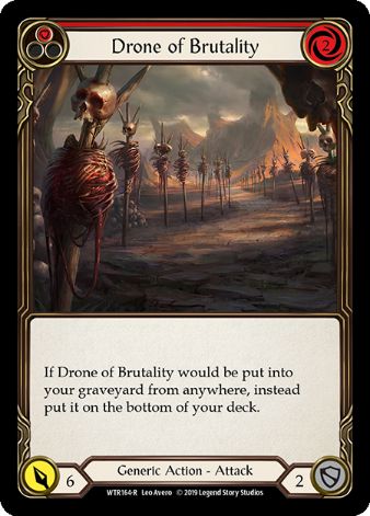 Drone of Brutality (Red) - WTR - 1st edition Foil