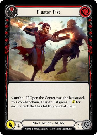 Fluster Fist (Red) - WTR - 1st edition Foil