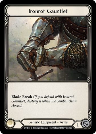 Ironrot Gauntlet - WTR - 1st edition Foil