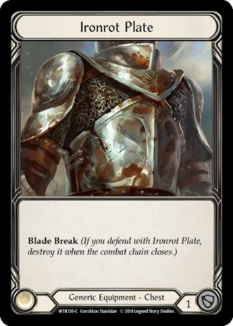 Ironrot Plate - WTR - 1st edition Foil