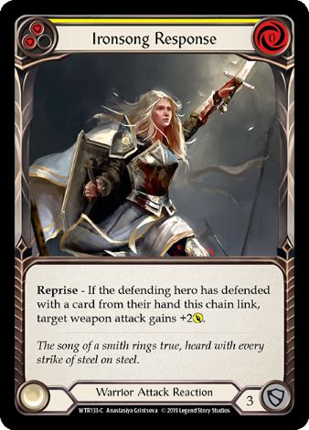 Ironsong Response (Yellow) - WTR - 1st edition Foil