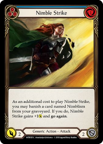 Nimble Strike (Blue) - WTR - 1st edition Foil