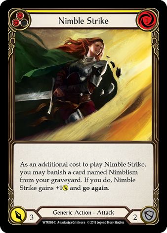 Nimble Strike (Yellow) - WTR - 1st edition Foil