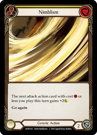 Nimblism (Yellow) - WTR - 1st edition Foil