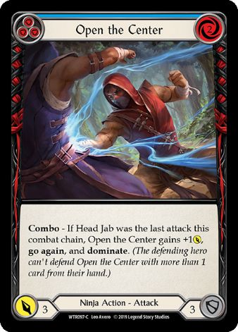 Open the Center (Blue) - WTR - 1st edition Foil