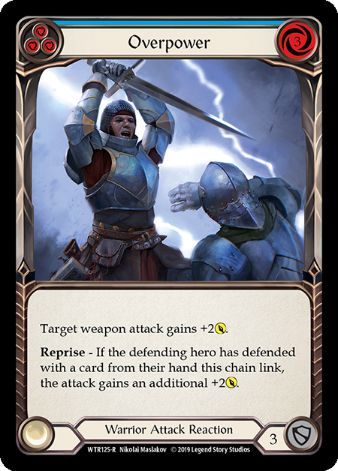 Overpower (Blue) - WTR - 1st edition Foil