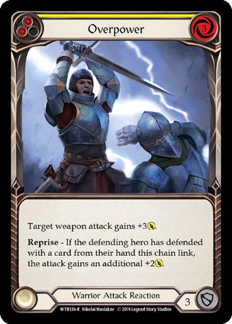 Overpower (Yellow) - WTR - 1st edition Foil