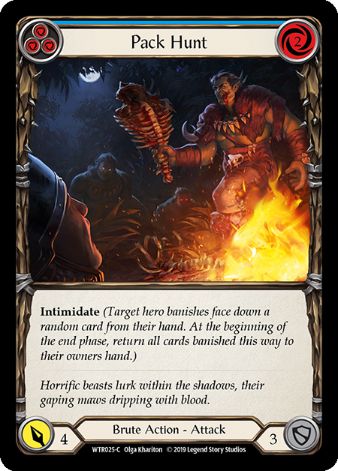 Pack Hunt (Blue) - WTR - 1st edition Foil
