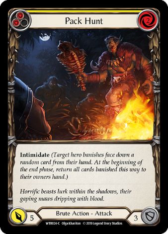 Pack Hunt (Yellow) - WTR - 1st edition Foil