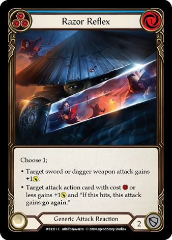 Razor Reflex (Blue) - WTR - 1st edition Foil