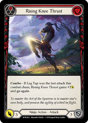 Rising Knee Thrust (Red) - WTR - 1st edition Foil