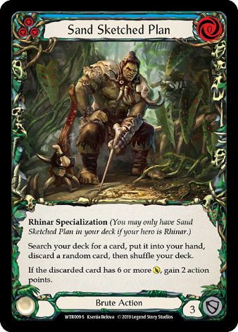 Sand Sketched Plan - WTR - 1st edition Foil