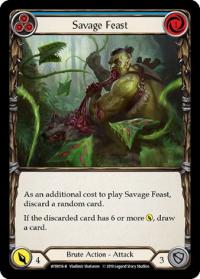 flesh and blood welcome to rathe alpha print savage feast blue wtr 1st edition foil