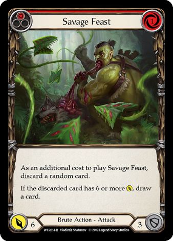 Savage Feast (Red) - WTR 1st edition