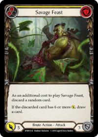 flesh and blood welcome to rathe alpha print savage feast yellow wtr 1st edition foil