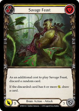 Savage Feast (Yellow) - WTR 1st edition