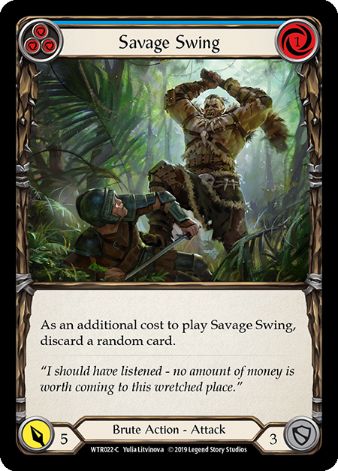 Savage Swing (Blue) - WTR 1st edition