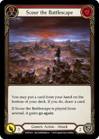 flesh and blood welcome to rathe alpha print scour the battlescape red wtr 1st edition foil