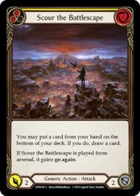 flesh and blood welcome to rathe alpha print scour the battlescape yellow wtr 1st edition foil