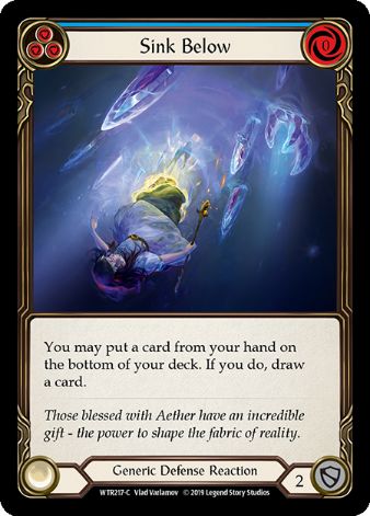 Sink Below (Blue) - WTR - 1st edition Foil
