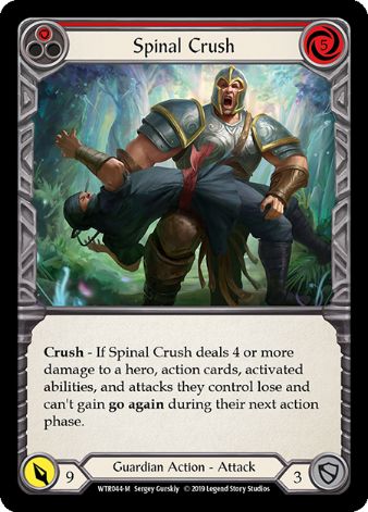 Spinal Crush - WTR - 1st edition Foil