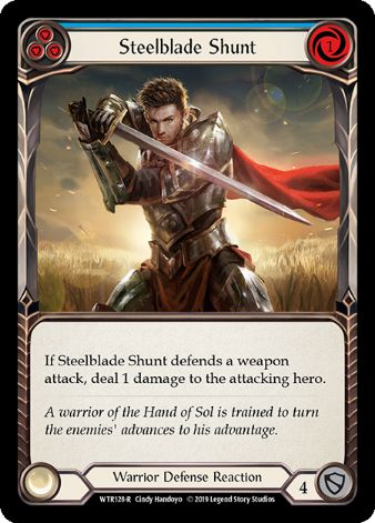 Steelblade Shunt (Blue) - WTR - 1st edition Foil