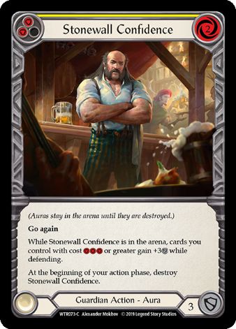 Stonewall Confidence (Yellow) - WTR - 1st edition Foil