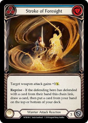 Stroke of Foresight (Blue) - WTR - 1st edition Foil