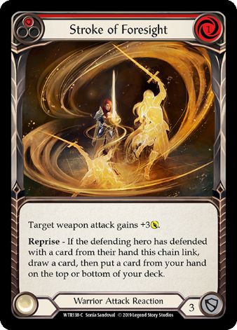 Stroke of Foresight (Red) - WTR - 1st edition Foil