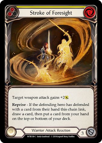 Stroke of Foresight (Yellow) - WTR - 1st edition Foil