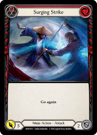Surging Strike (Red) - WTR - 1st edition Foil