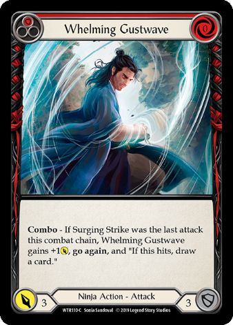 Whelming Gustwave (Red) - WTR - 1st edition Foil