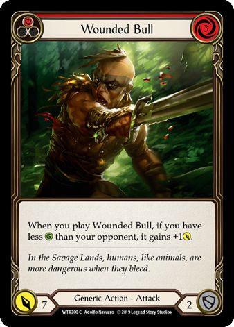 Wounded Bull (Red) - WTR - 1st edition Foil
