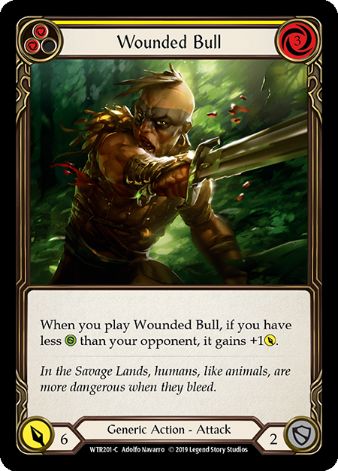 Wounded Bull (Yellow) - WTR - 1st edition Foil