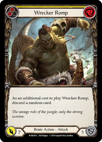 Wrecker Romp (Yellow) - WTR - 1st edition Foil