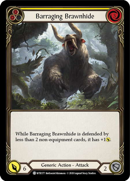 Barraging Brawnhide (Yellow) (FOIL)