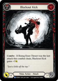 flesh and blood welcome to rathe blackout kick red foil