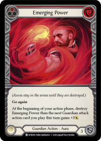 flesh and blood welcome to rathe emerging power red foil