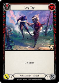 flesh and blood welcome to rathe leg tap red