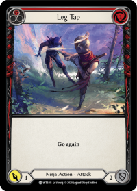 flesh and blood welcome to rathe leg tap red foil
