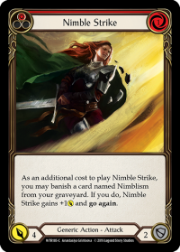 flesh and blood welcome to rathe nimble strike red