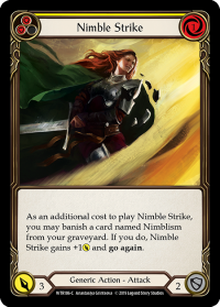 flesh and blood welcome to rathe nimble strike yellow