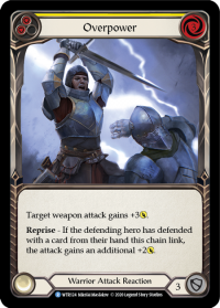 flesh and blood welcome to rathe overpower yellow foil