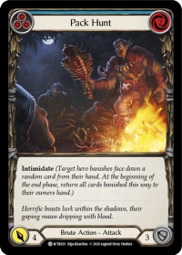 flesh and blood welcome to rathe pack hunt blue foil