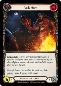 flesh and blood welcome to rathe pack hunt red