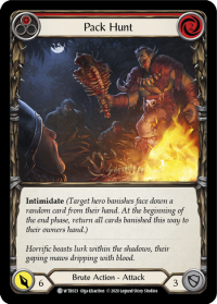 flesh and blood welcome to rathe pack hunt red foil
